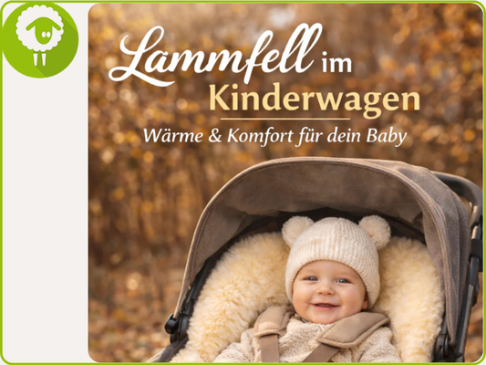 Kinderwagen mitLammfell
