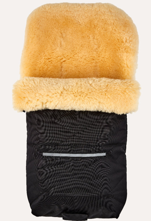 Lammfell Fußsack FS-06 | Warm, Atmungsaktiv & Universal für Kinderwagen | div. Farben