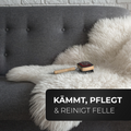 Lammfellbürste – Premium Pflegebürste für Lammfell und Schaffell | Sanfte & effektive Fellpflege
