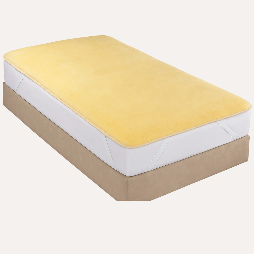 Schoner Bett Fell Warm Gelb