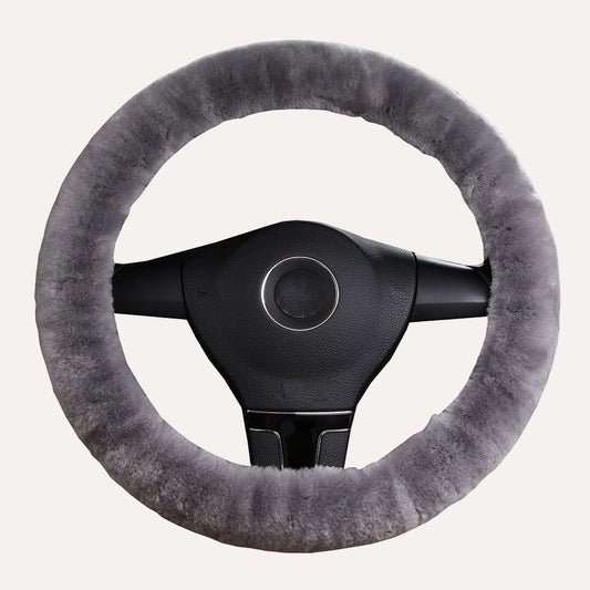 lenkradlammfell grau