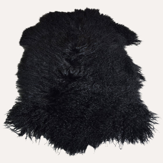 Tibetlammfell | ganzes Fell | fein gelockt | 85 - 90 cm, diverse Farben